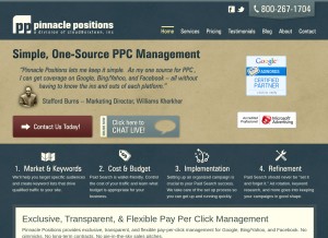 How ngageics.com looks like on a tablet such as an iPad.