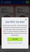 How ngccoin.com looks like on a mobile device such as an iPhone.