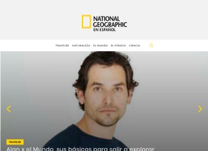 How ngenespanol.com looks like on a tablet such as an iPad.