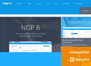 How ngpvan.com looks like on a tablet such as an iPad.