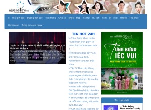 How nguoinoitieng.info looks like on a tablet such as an iPad.