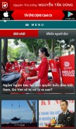 How nguyentandung.org looks like on a mobile device such as an iPhone.