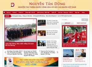 How nguyentandung.org looks like on a tablet such as an iPad.
