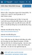 How nhadatgroup.vn looks like on a mobile device such as an iPhone.