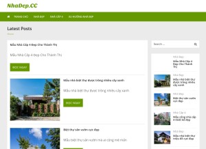 How nhadep.cc looks like on a tablet such as an iPad.