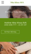 How nhakhoaava.vn looks like on a mobile device such as an iPhone.