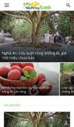 How nhanongxanh.vn looks like on a mobile device such as an iPhone.