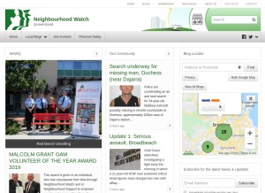 How nhwq.org looks like on a tablet such as an iPad.