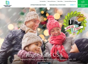 How niagarafallsstatepark.com looks like on a tablet such as an iPad.