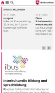 How nibis.de looks like on a mobile device such as an iPhone.