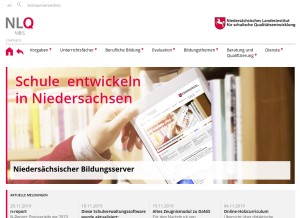 How nibis.de looks like on a tablet such as an iPad.