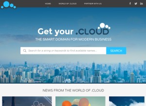 How nic.cloud looks like on a tablet such as an iPad.
