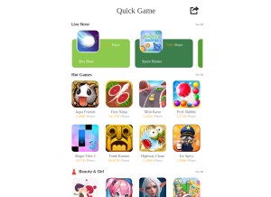 How nice3455.com looks like on a tablet such as an iPad.