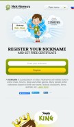 How nick-name.ru looks like on a mobile device such as an iPhone.