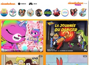 How nickelodeon.ru looks like on a tablet such as an iPad.