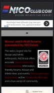 How nicoclub.com looks like on a mobile device such as an iPhone.