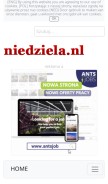 How niedziela.nl looks like on a mobile device such as an iPhone.