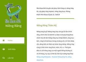 How niengrang.neocities.org looks like on a tablet such as an iPad.