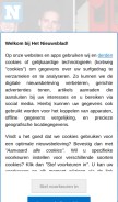 How nieuwsblad.be looks like on a mobile device such as an iPhone.