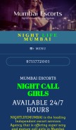 How nightlifemumbai.com looks like on a mobile device such as an iPhone.