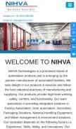 How nihva.com looks like on a mobile device such as an iPhone.