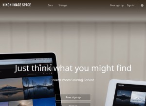 How nikonimagespace.com looks like on a tablet such as an iPad.