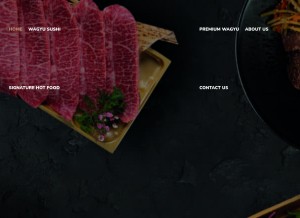 How nikushiki.com.au looks like on a tablet such as an iPad.