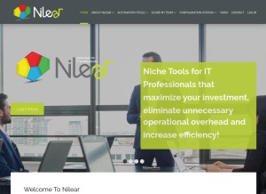 How nilear.com looks like on a tablet such as an iPad.