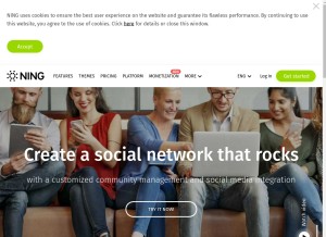 How ning.com looks like on a tablet such as an iPad.