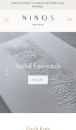 How ninosstudio.com looks like on a mobile device such as an iPhone.