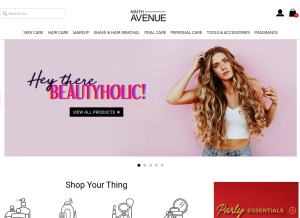 How ninthavenue.com looks like on a tablet such as an iPad.