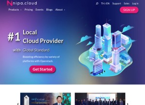 How nipa.cloud looks like on a tablet such as an iPad.