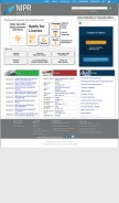 How nipr.com looks like on a mobile device such as an iPhone.