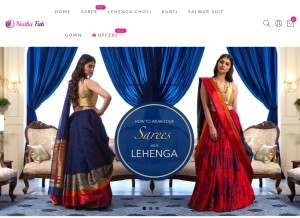 How nisthafab.com looks like on a tablet such as an iPad.