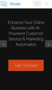 How nixale.com looks like on a mobile device such as an iPhone.
