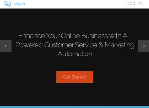 How nixale.com looks like on a tablet such as an iPad.