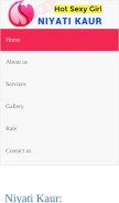 How niyatikaur.com looks like on a mobile device such as an iPhone.