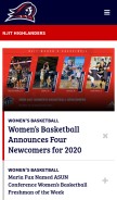 How njithighlanders.com looks like on a mobile device such as an iPhone.