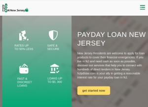 How njpdlstar.com looks like on a tablet such as an iPad.
