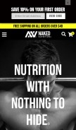 How nkdnutrition.com looks like on a mobile device such as an iPhone.