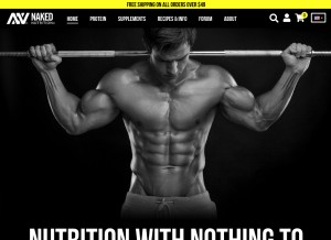 How nkdnutrition.com looks like on a tablet such as an iPad.