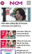 How nkm.vn looks like on a mobile device such as an iPhone.