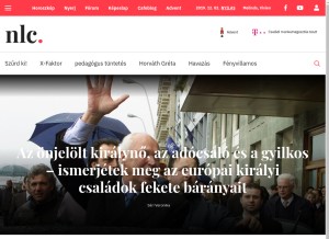 How nlc.hu looks like on a tablet such as an iPad.