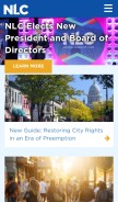 How nlc.org looks like on a mobile device such as an iPhone.