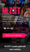 How nlziet.nl looks like on a mobile device such as an iPhone.