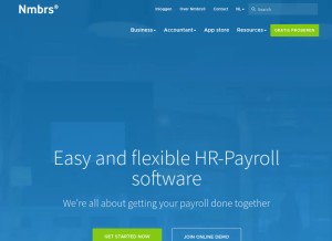 How nmbrs.nl looks like on a tablet such as an iPad.