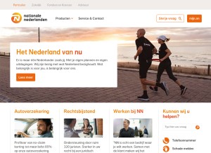 How nn.nl looks like on a tablet such as an iPad.