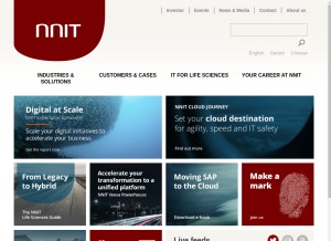 How nnit.com looks like on a tablet such as an iPad.
