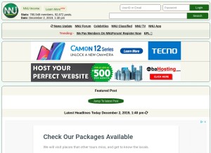 How nnu.ng looks like on a tablet such as an iPad.