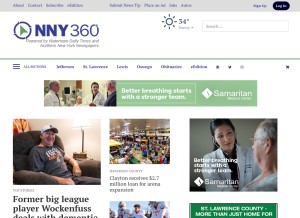 How nny360.com looks like on a tablet such as an iPad.